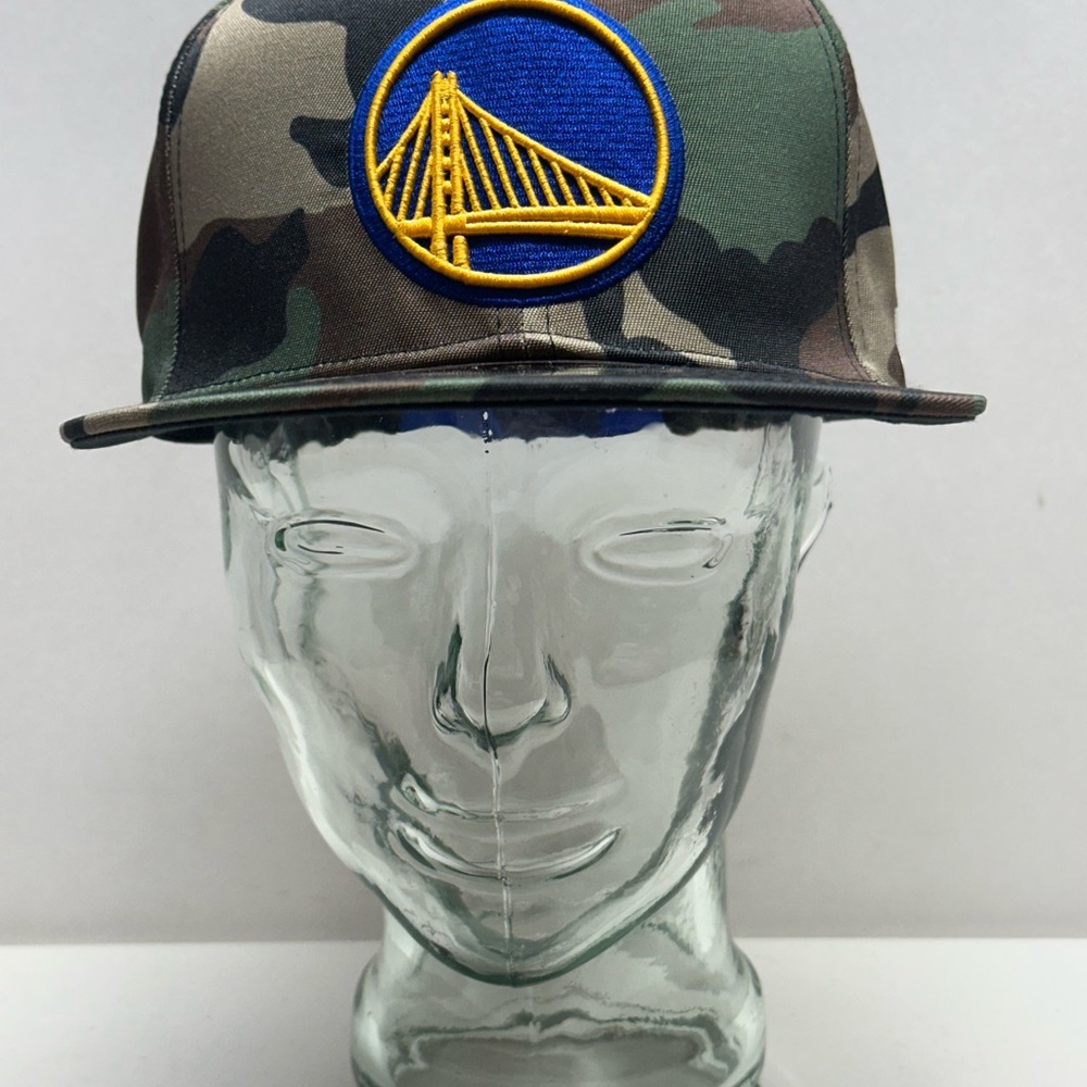 Golden State Warriors Hat Snapback Camouflage Camo Cap UNK NBA Ultra Game OSFA - Picture 2 of 7